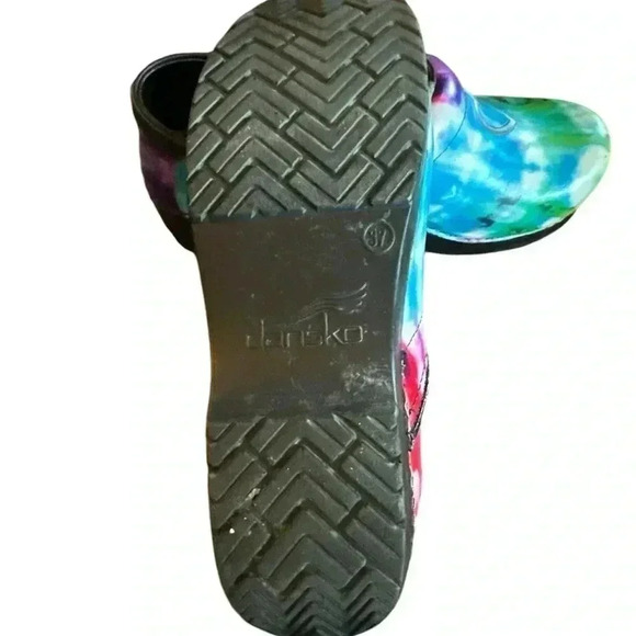 Dansko Peace Love Tye Dye Clogs - Picture 6 of 7